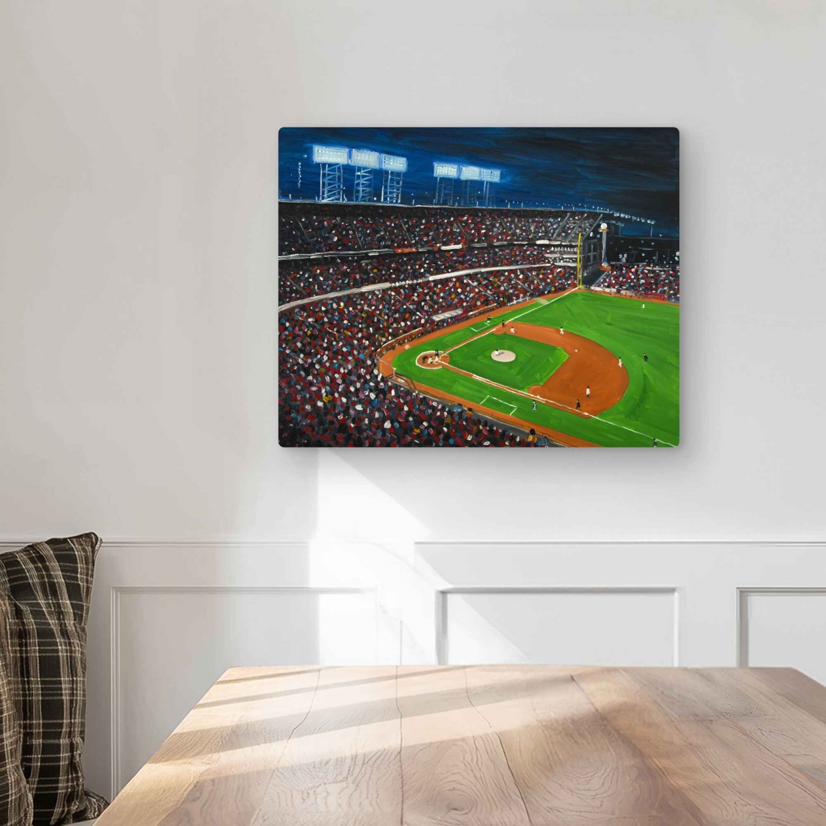 C1MP16202NLC2Y 16 x 20 in. Baseball Game - Contemporary Metal Print Wall Art for Home Decor