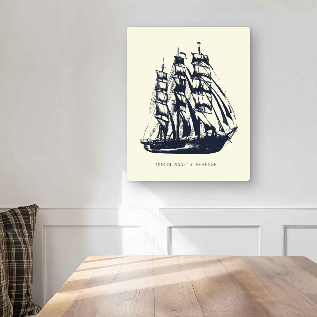 C1MP1620AA0TH7 16 x 20 in. Old Boat - Coastal Office Metal Print Wall Art for Home Decor