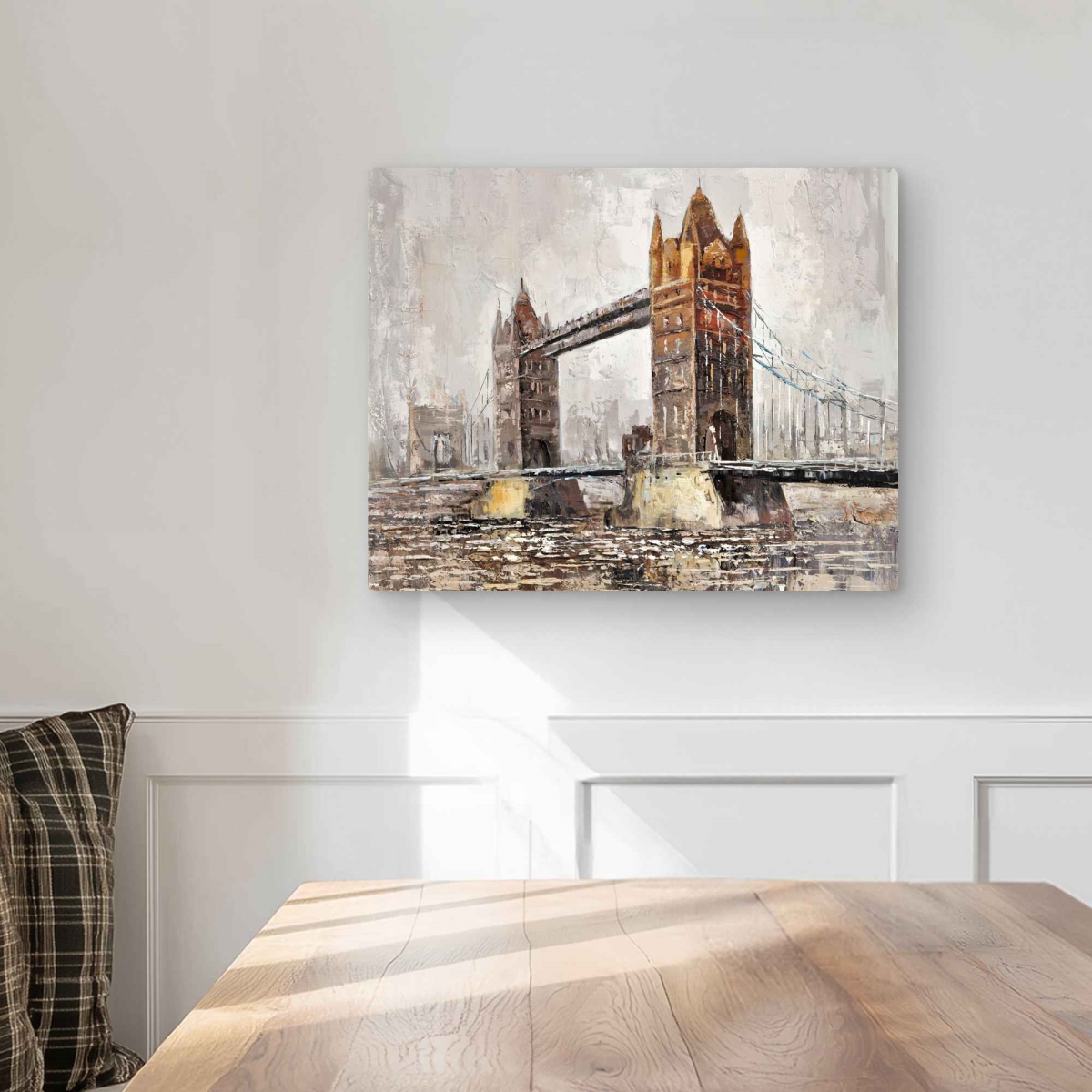 C1MP16202N1BJ9 16 x 20 in. London Tower Bridge Metal Print Wall Art - Bedroom Home Decor