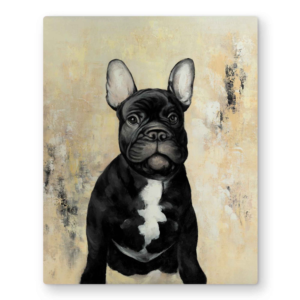 C1MP16209KLPS5 16 x 20 in. French Bulldog - Contemporary Metal Print Wall Art for Home Decor