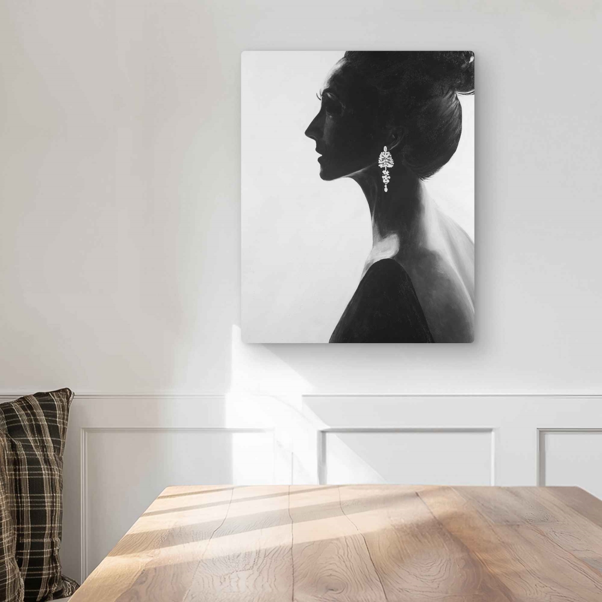 C1MP1620A1VKGT 16 x 20 in. Chic Woman Wall Art - Hyperrealist Figurative Metal Print