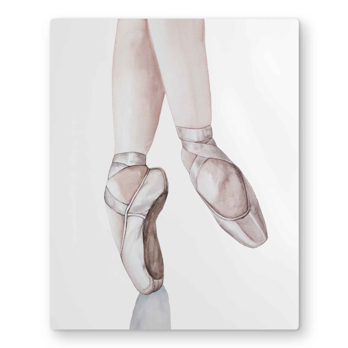 C1MP1620AHTUBG 16 x 20 in. Ballerina Feet - Bedroom Shoes Metal Print Wall Art for Home Decor