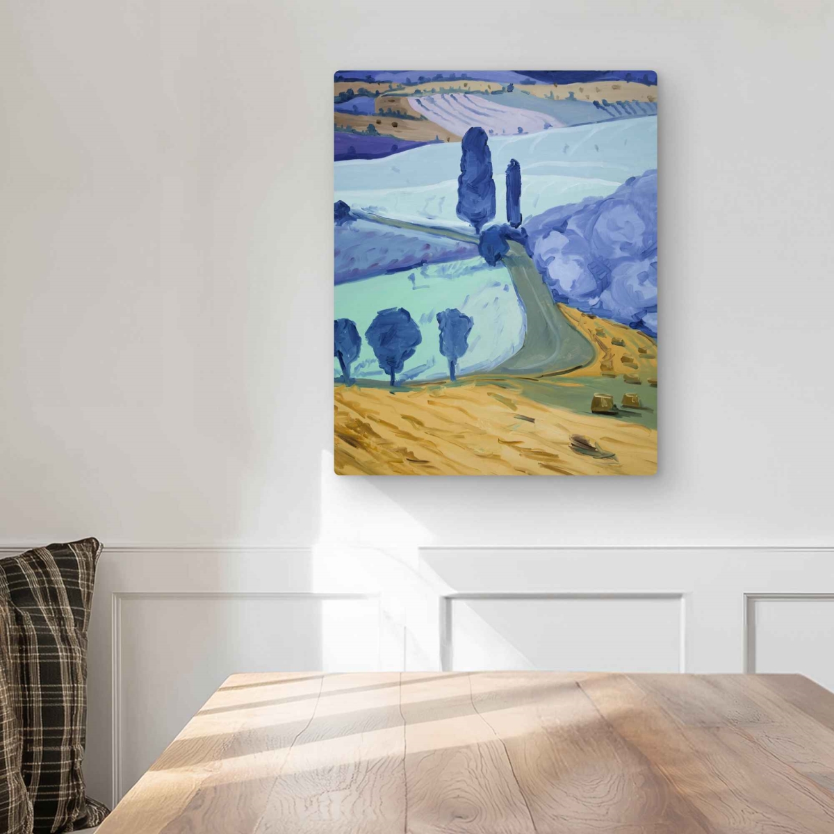 C1MP1620KED517 16 x 20 in. Tuscany Field Wall Art - Landscapes Mountains Metal Print
