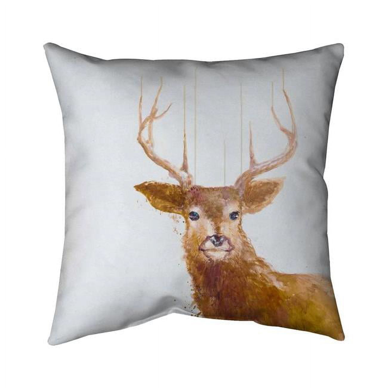 26 x 26 in. Abstract Deer-Double Sided Print Indoor Pillow