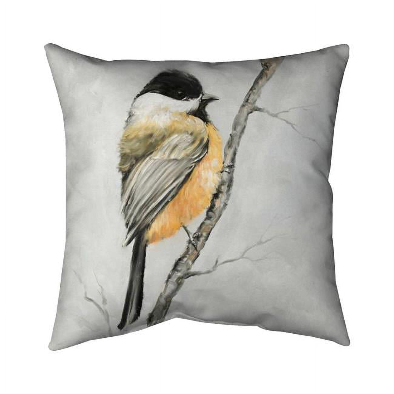 26 x 26 in. Small Coal Tit-Double Sided Print Indoor Pillow