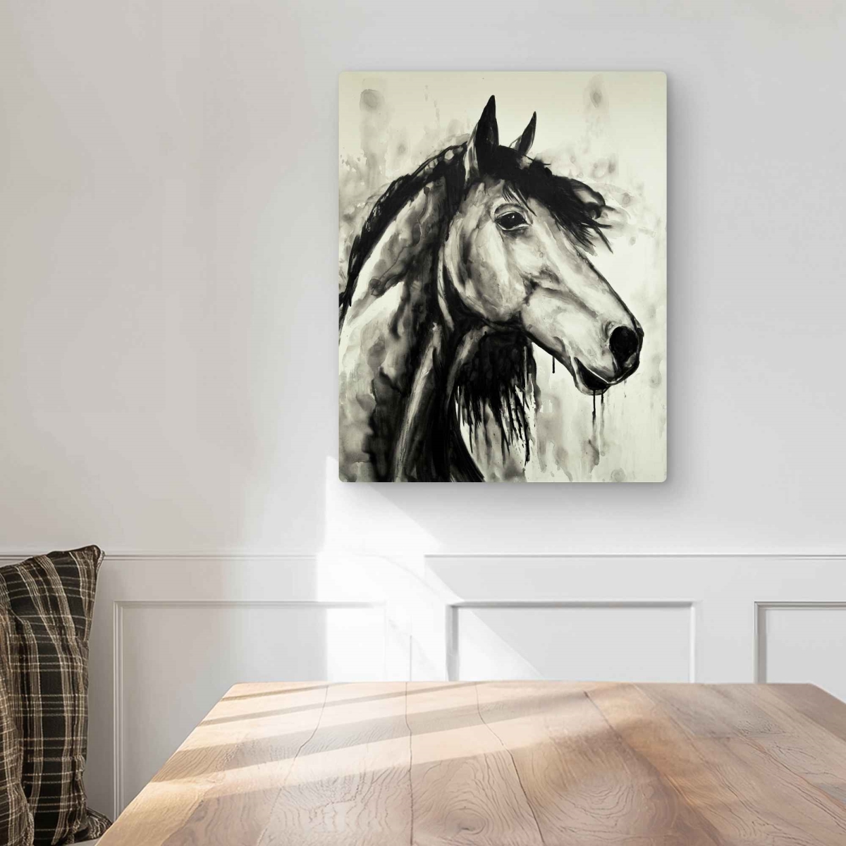 C1MP1620G8ULWI 16 x 20 in. Spirit Horse - Western Metal Print Wall Art - Unique Art