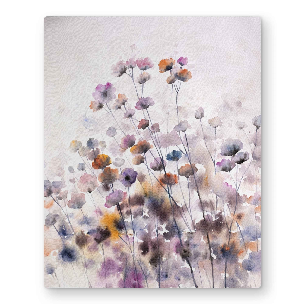 C1MP1620WVZDE8 16 x 20 in. Wildflowers - Bedroom Flowers Metal Print Wall Art for Home Decor