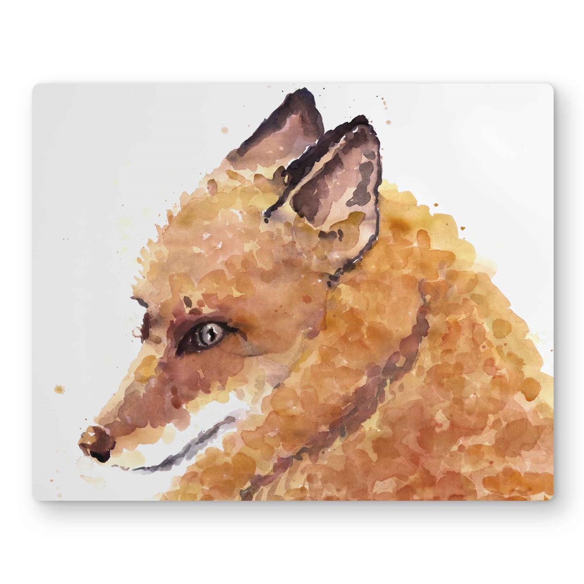 C1MP1620X51Y3K 16 x 20 in. Fox Bedroom Orange Metal Print Wall Art - Stylish Home Decor Piece