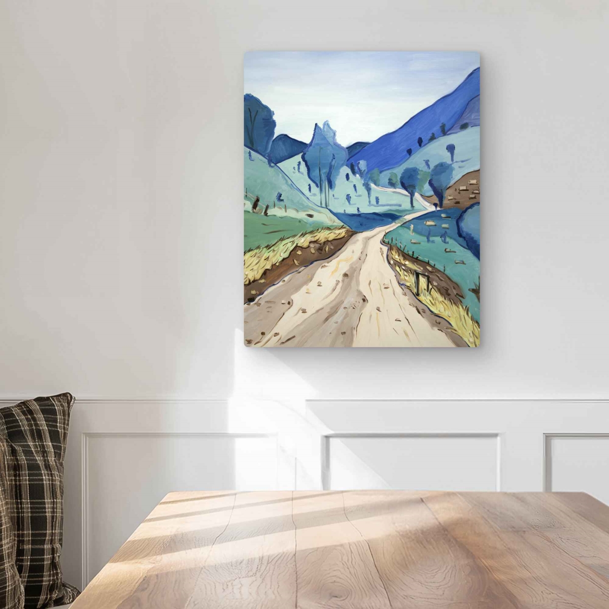 C1MP1620YG9QSC 16 x 20 in. Tuscany Trail - Scenic Neo Mint Metal Print Wall Art for Home Decor