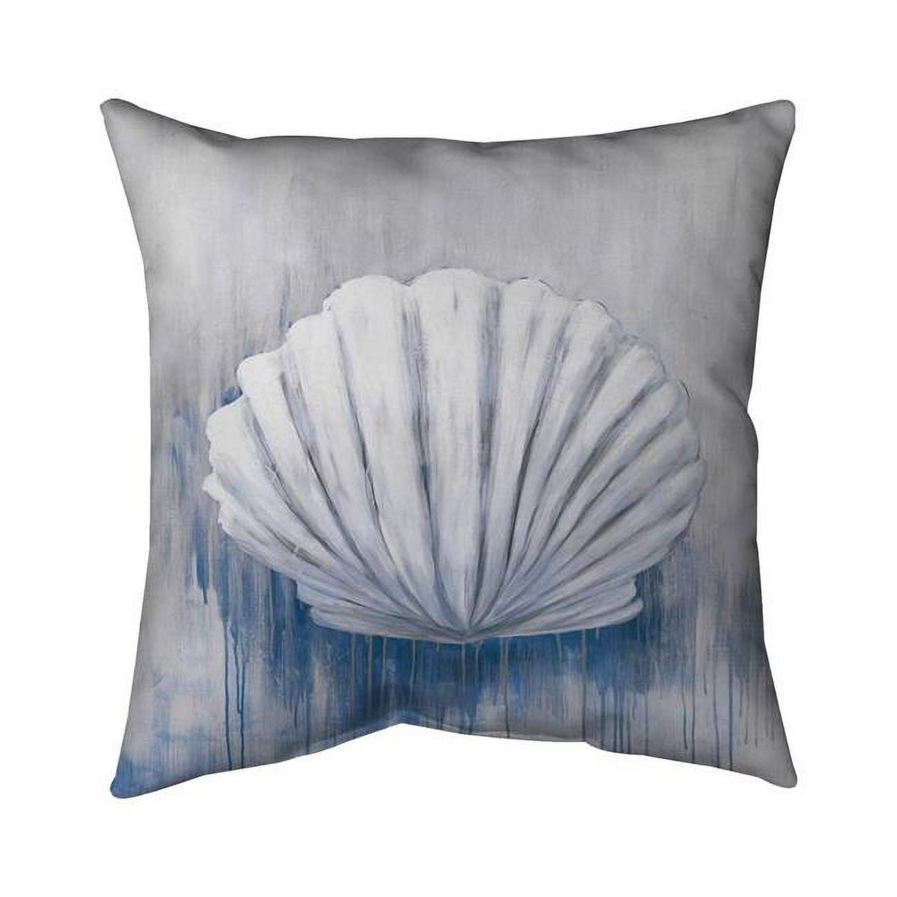 26 x 26 in. Blue Feston Shell-Double Sided Print Indoor Pillow