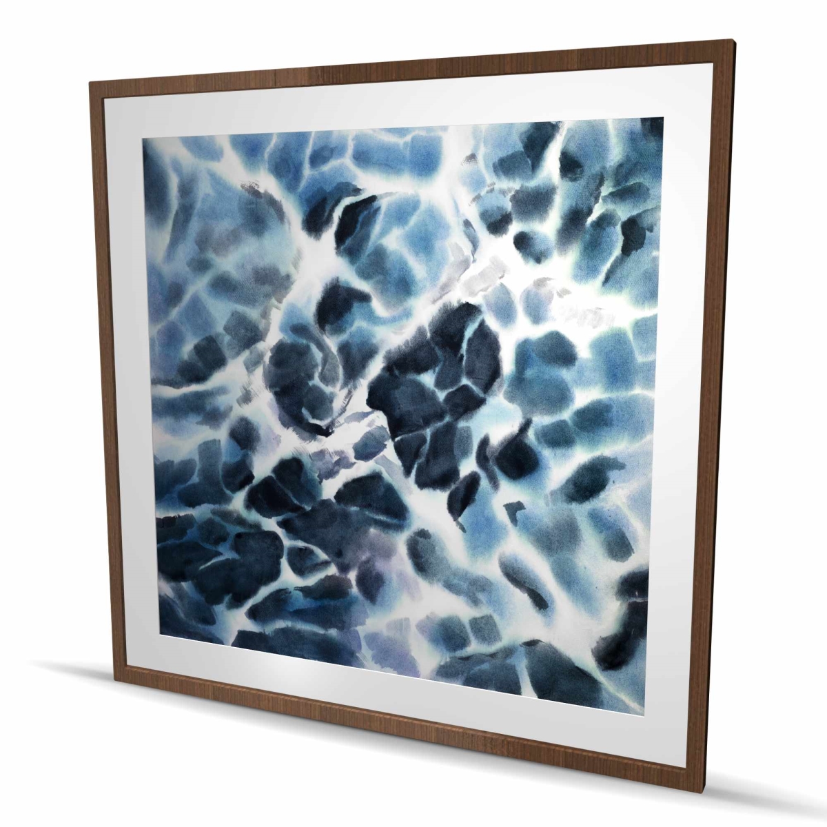 C1FM4848H6X70I 48 x 48 in. Stormy Waves of the Sea - Coastal Marine Print Wall Art - Home Decor