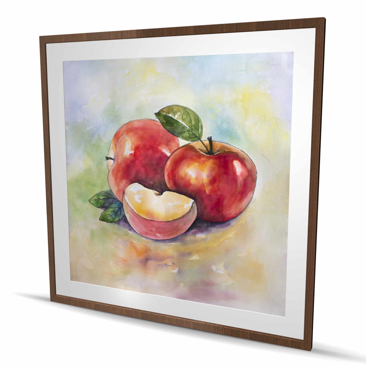 C1FM4848A7LLJ7 48 x 48 in. Succulent Apples - Food Still Life Framed Print Wall Art - Home Decor