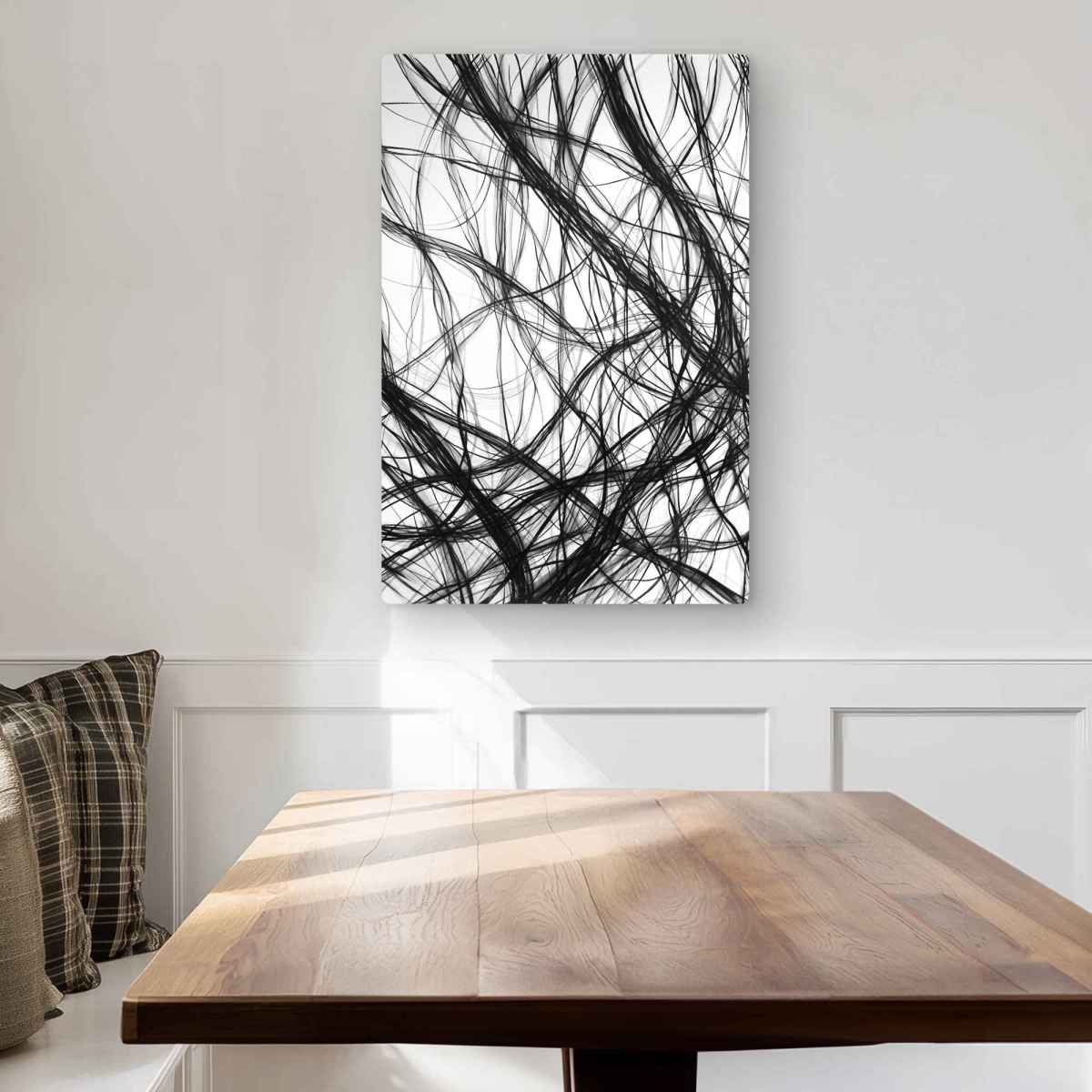 C1MP2030VTE7OJ 20 x 30 in. Connection - Abstract Man Cave Metal Print Wall Art for Home Decor
