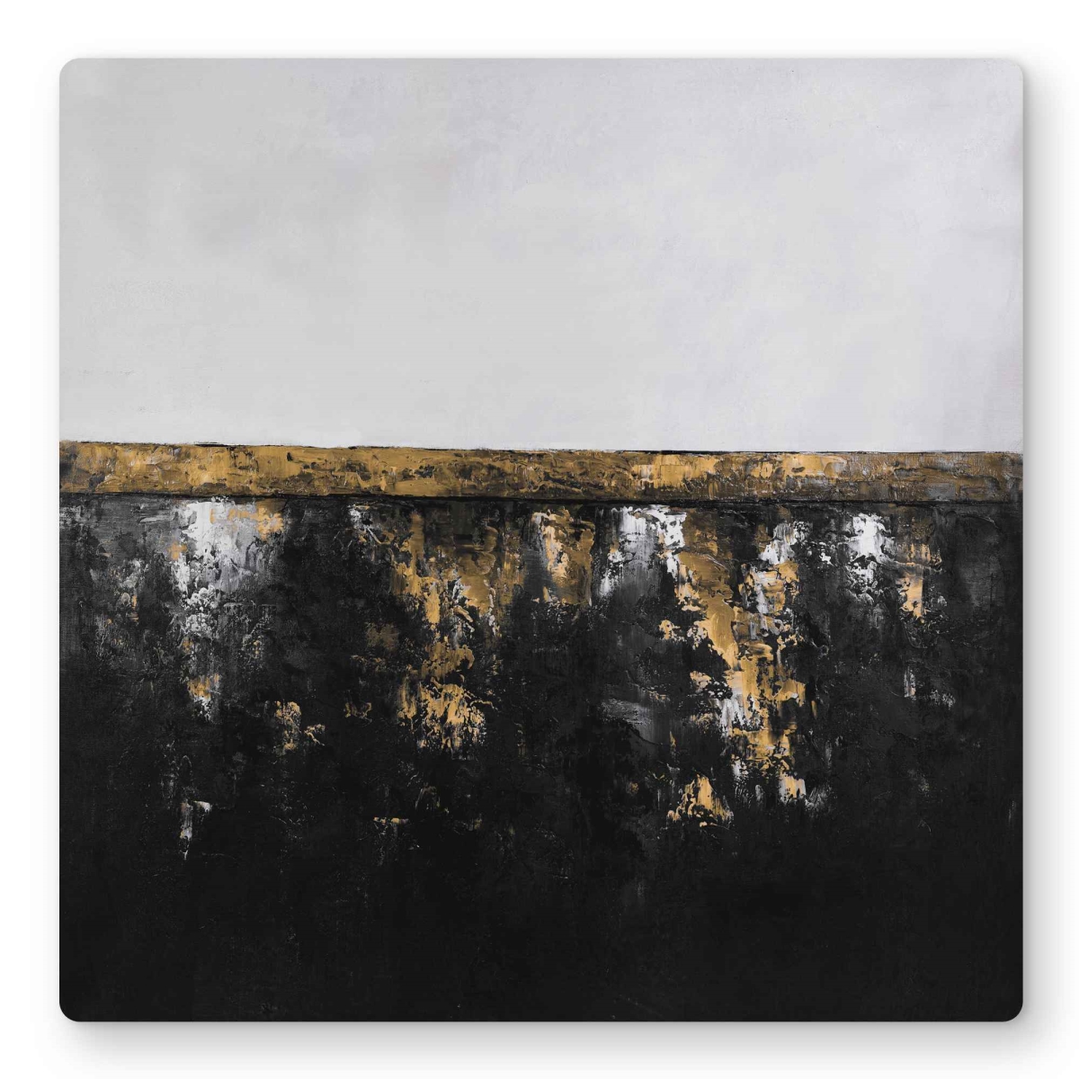 C1MP1616ZD9Q4I 16 x 16 in. Abstract Industrial Metal Wall Art - Unique Home Decor Metal Print