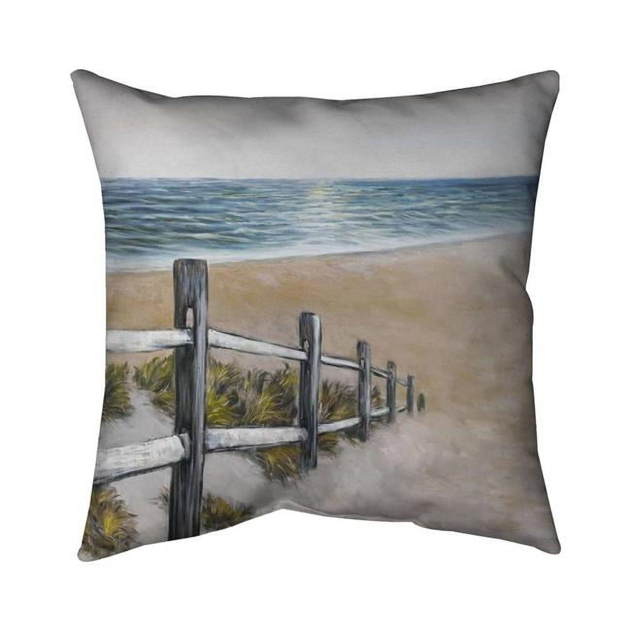 26 x 26 in. Soft Seaside-Double Sided Print Indoor Pillow