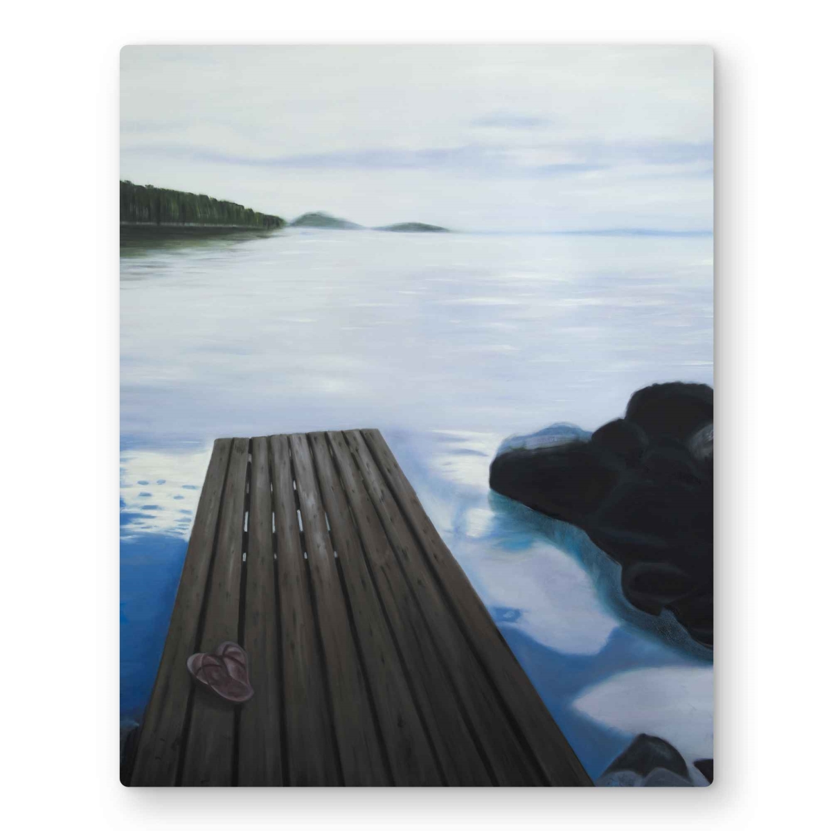C1MP162094I6Z3 16 x 20 in. Evening on the Dock Wall Art - Bathroom Marine Metal Print Decor