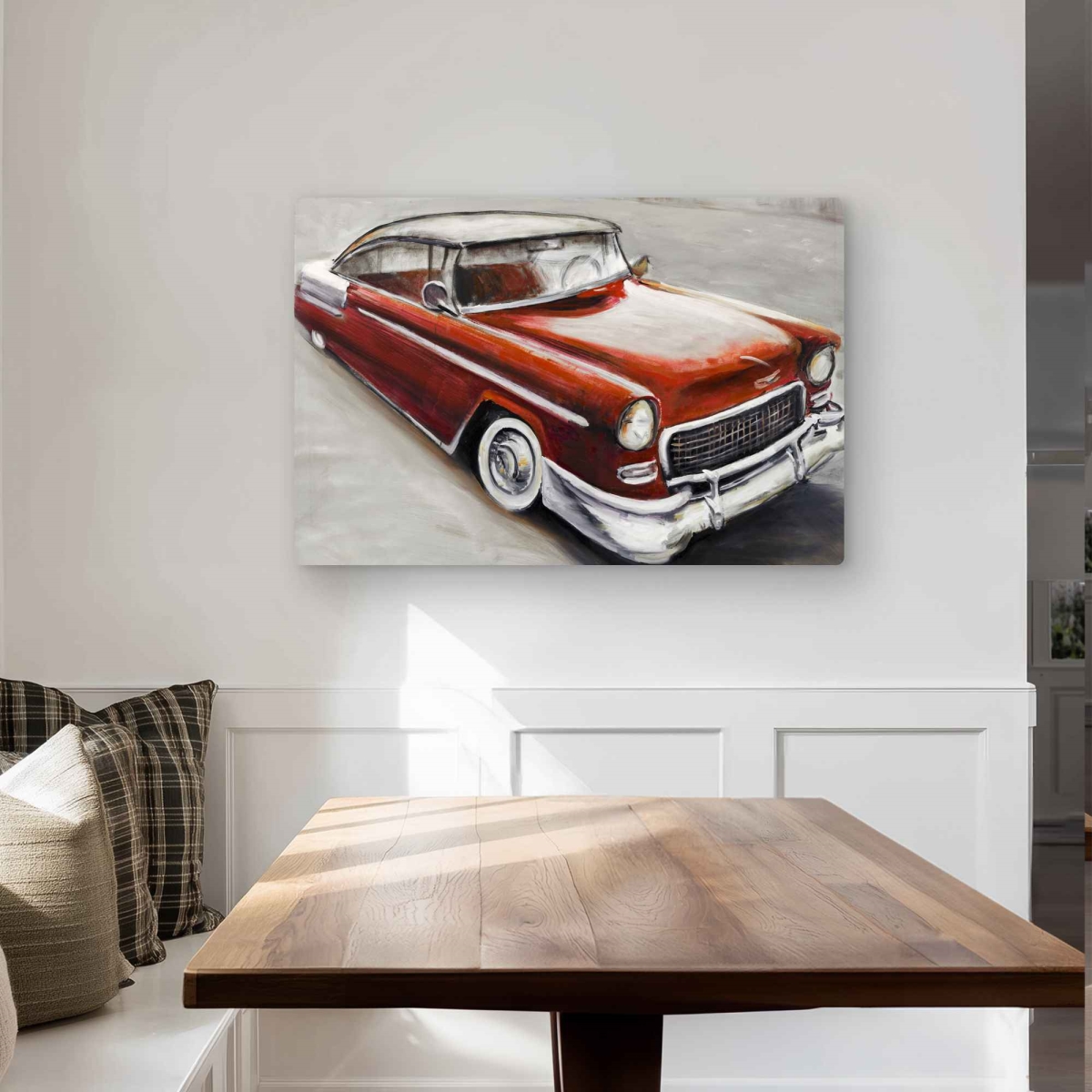 C1MP24369E6JYS 24 x 36 in. Vintage Classic Car Metal Print Wall Art - Man Cave Home Decor