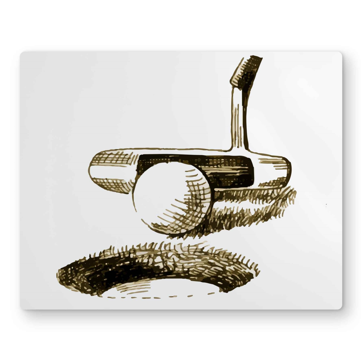 C1MP1620F1AOT2 16 x 20 in. Illustration of A Birdie - Brown Metal Print Wall Art for Home Decor