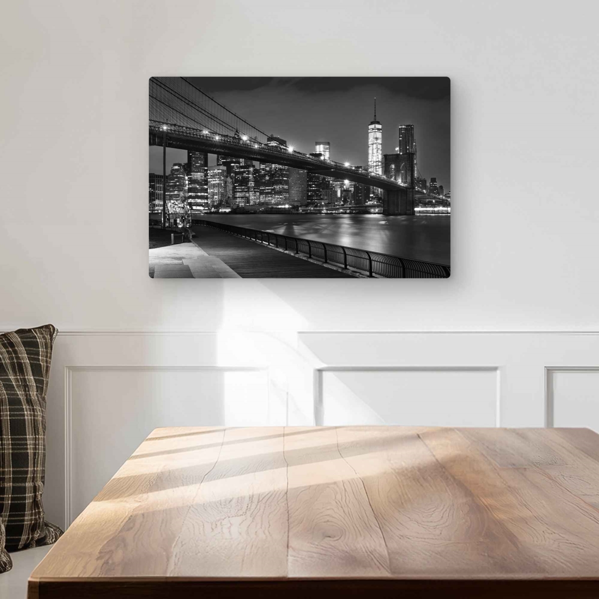 C1MP121808UYJU 12 x 18 in. City Under the Night Wall Art - Man Cave Places Metal Print Decor