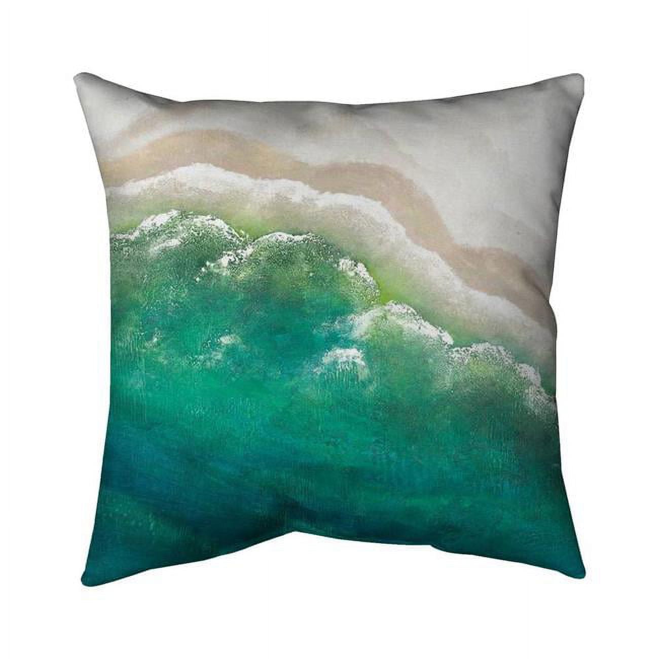 26 x 26 in. Turquoise Sea-Double Sided Print Indoor Pillow