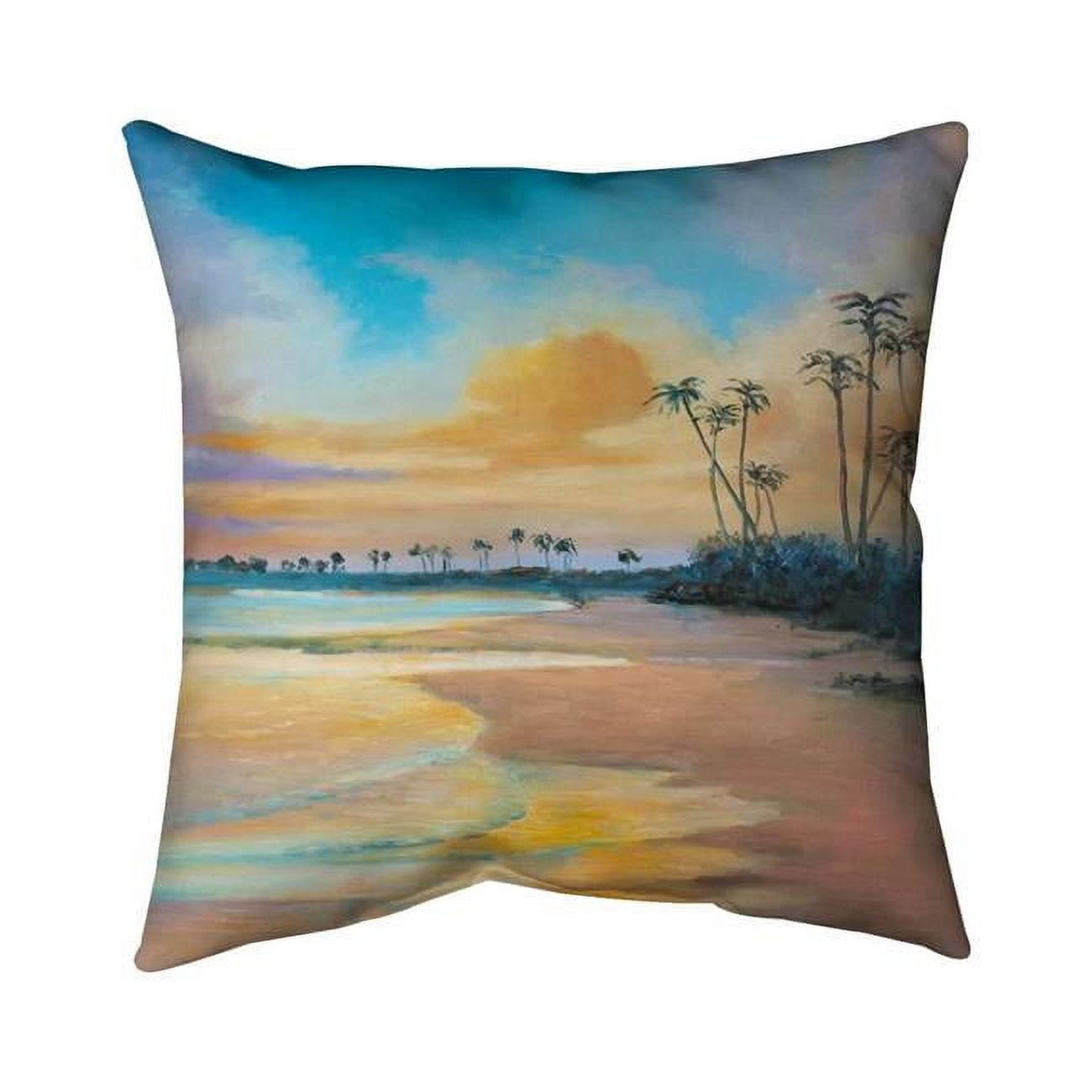 26 x 26 in. Sunset by The Sea-Double Sided Print Indoor Pillow