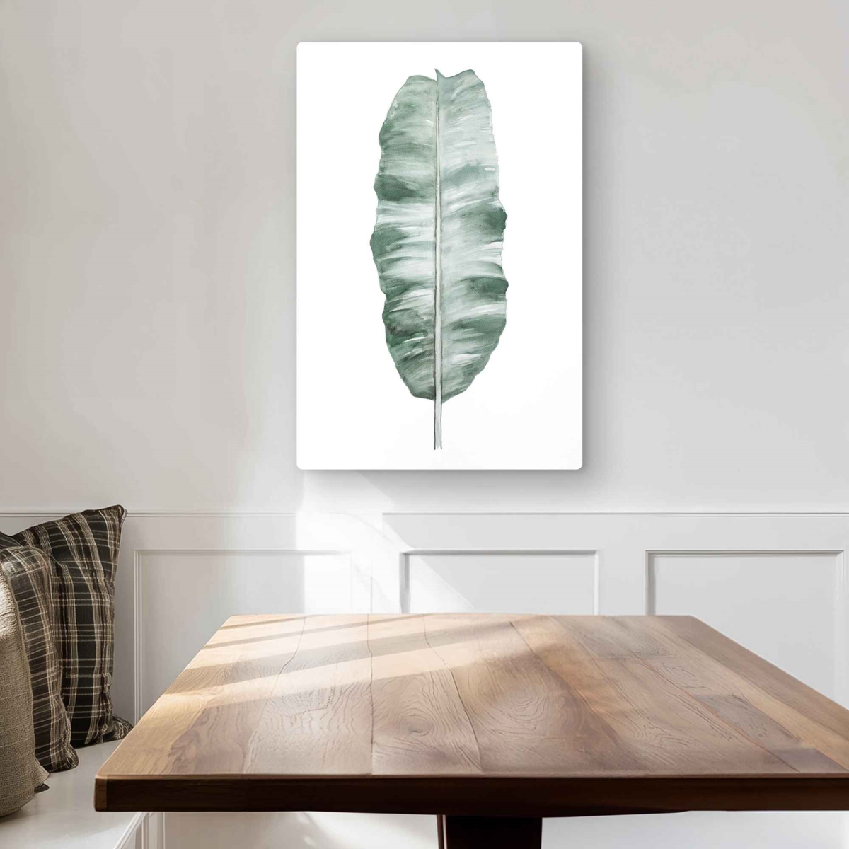 C1MP20300QMPS8 20 x 30 in. Banana Leaf - Green Leaves Metal Print Wall Art for Home Decor