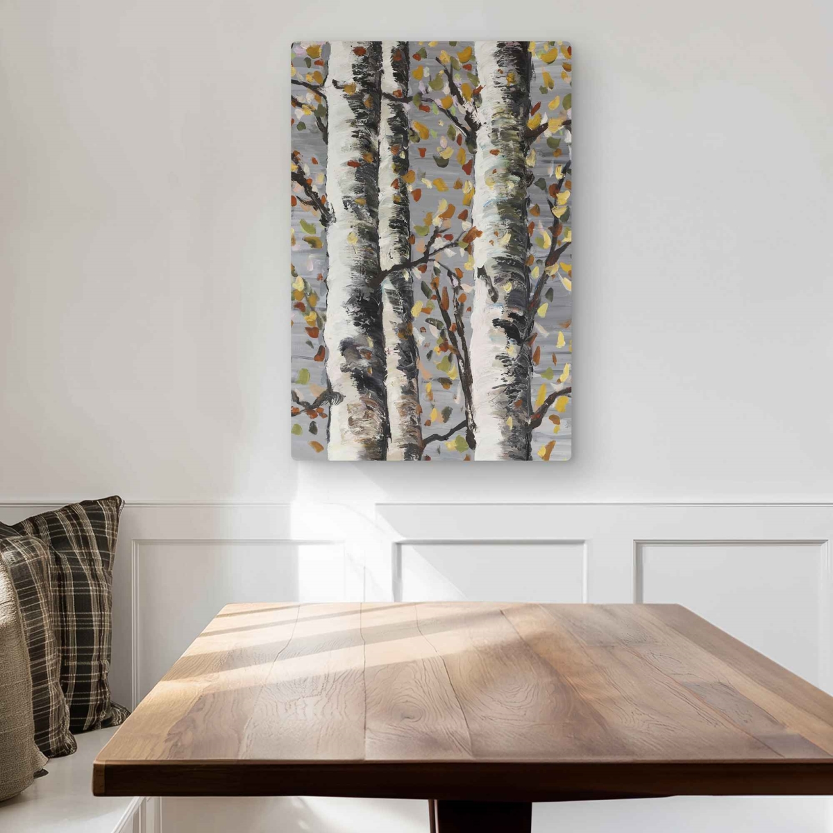 C1MP20300RJTMA 20 x 30 in. Blossoming Birches Wall Art - Livingroom Landscapes Metal Print Decor