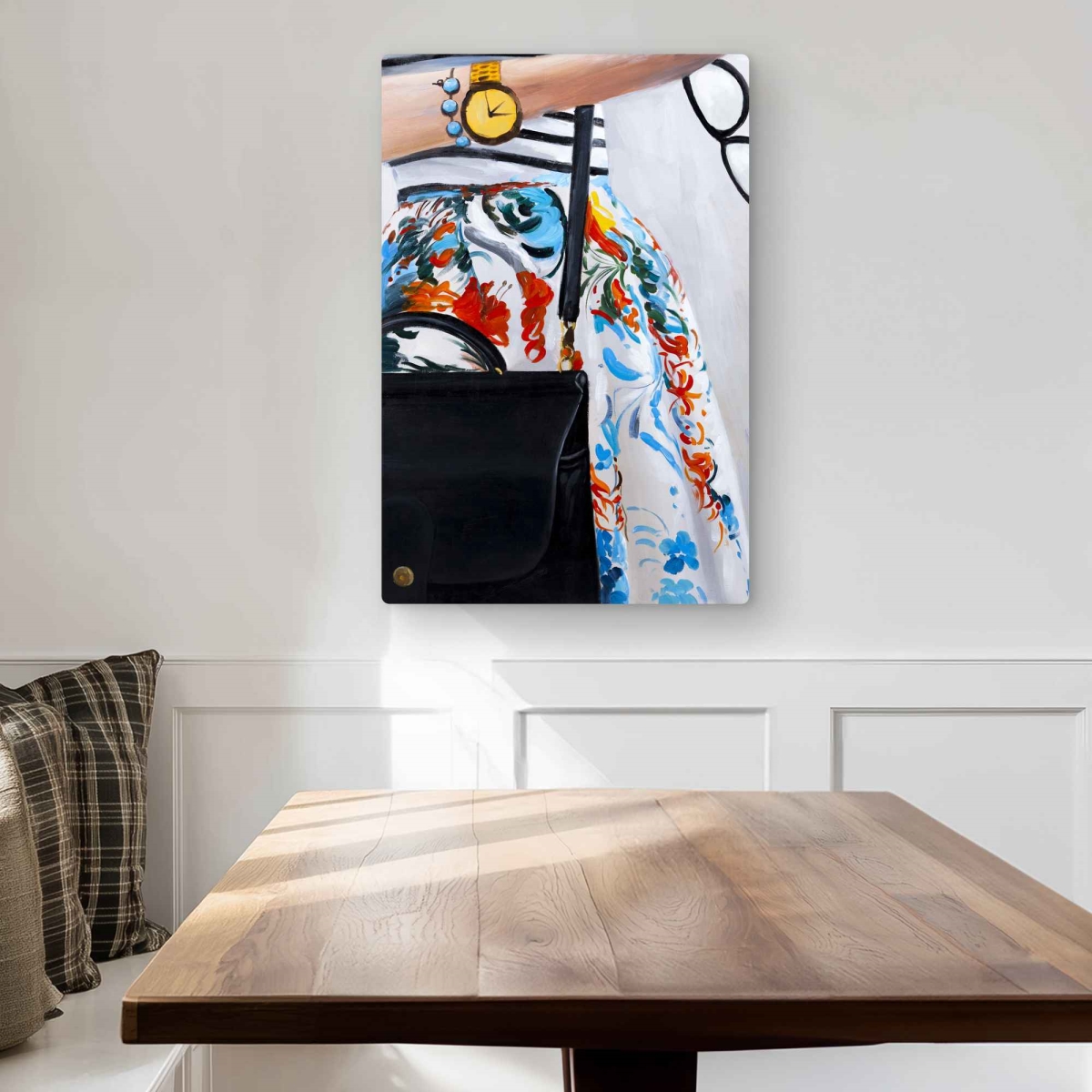 C1MP20300X2EMM Fashionable Woman with Glasses Wall Art - Contemporary Metal Print - 20 x 30 in.