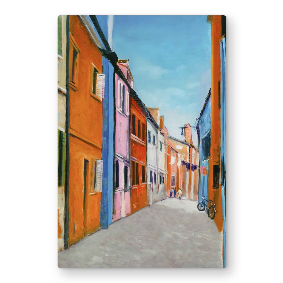 C1MP203015L2RX 20 x 30 in. Colorful Houses In Italy Wall Art - Contemporary Metal Print