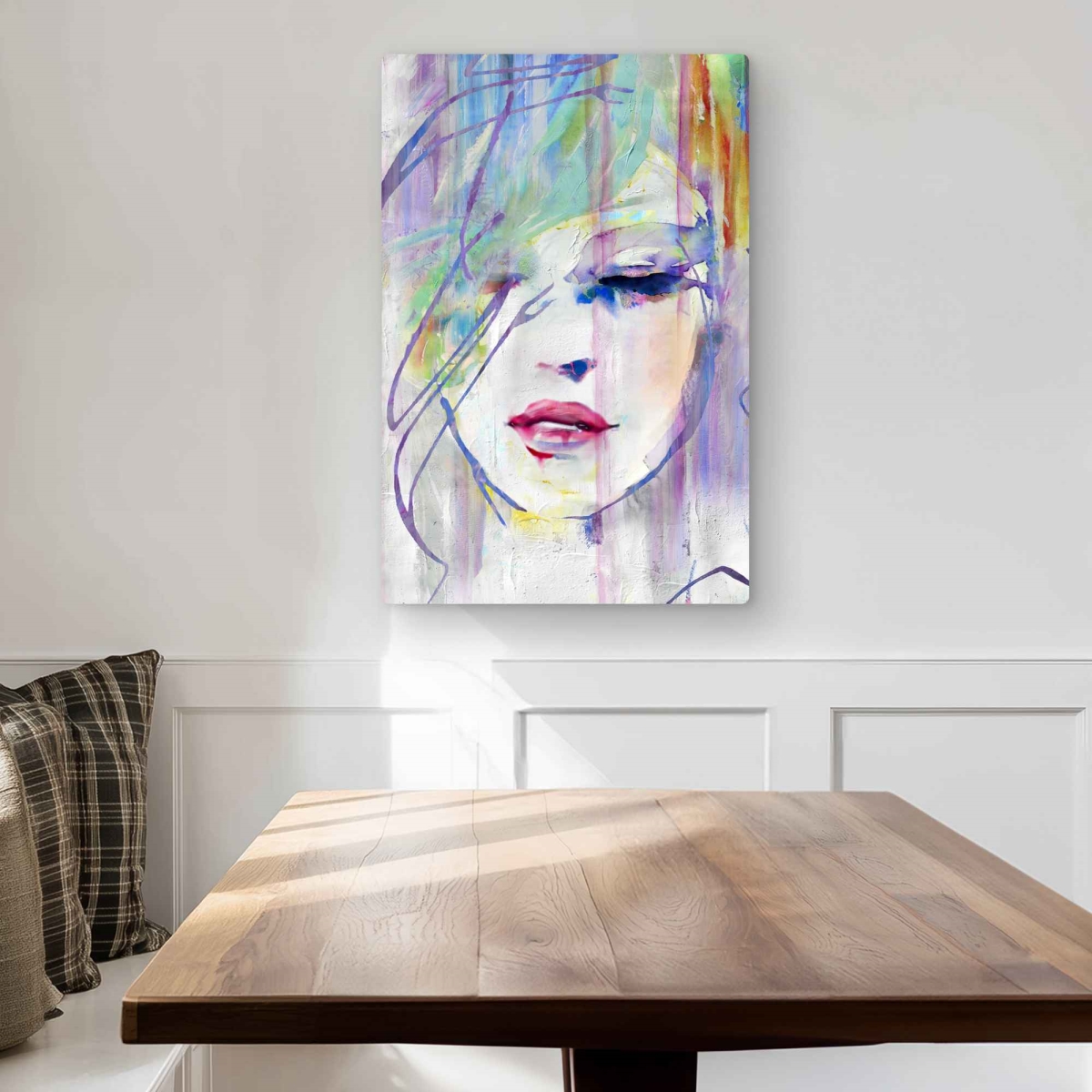 C1MP2030M7GKT3 20 x 30 in. Abstract Beauty Wall Art - Woman Figurative Metal Print