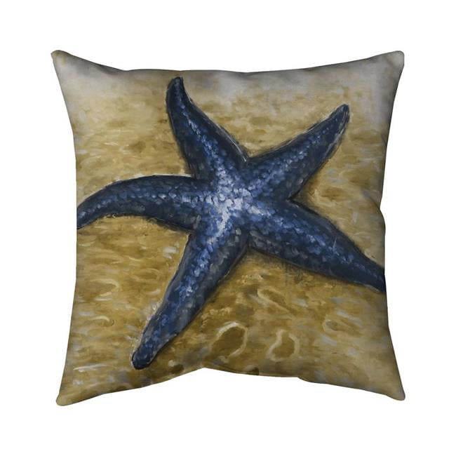 26 x 26 in. Beautiful Starfish-Double Sided Print Indoor Pillow