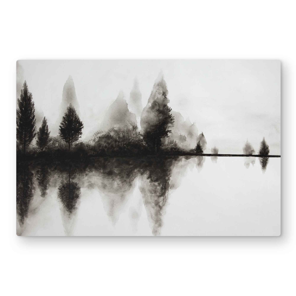C1MP2030OVP0X3 20 x 30 in. Reflection - White Landscapes Metal Print Wall Art for Home Decor