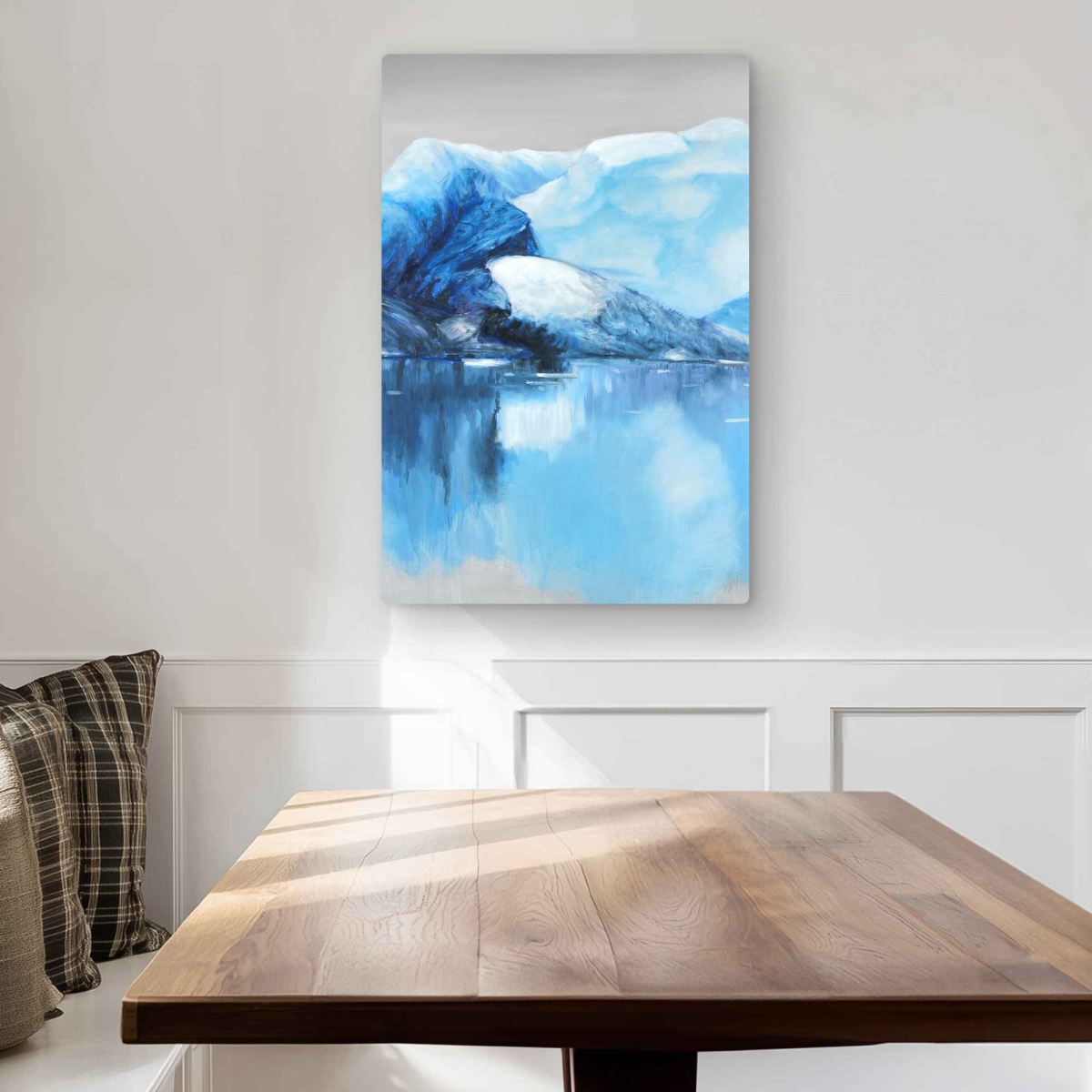 C1MP2030Q5LJG7 20 x 30 in. Iceland Icebergs Metal Print Wall Art - Mountains Bedroom Decor
