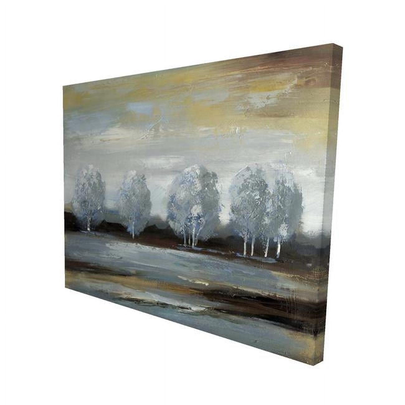 8 x 10 in. Grey Landscape-Print on Canvas