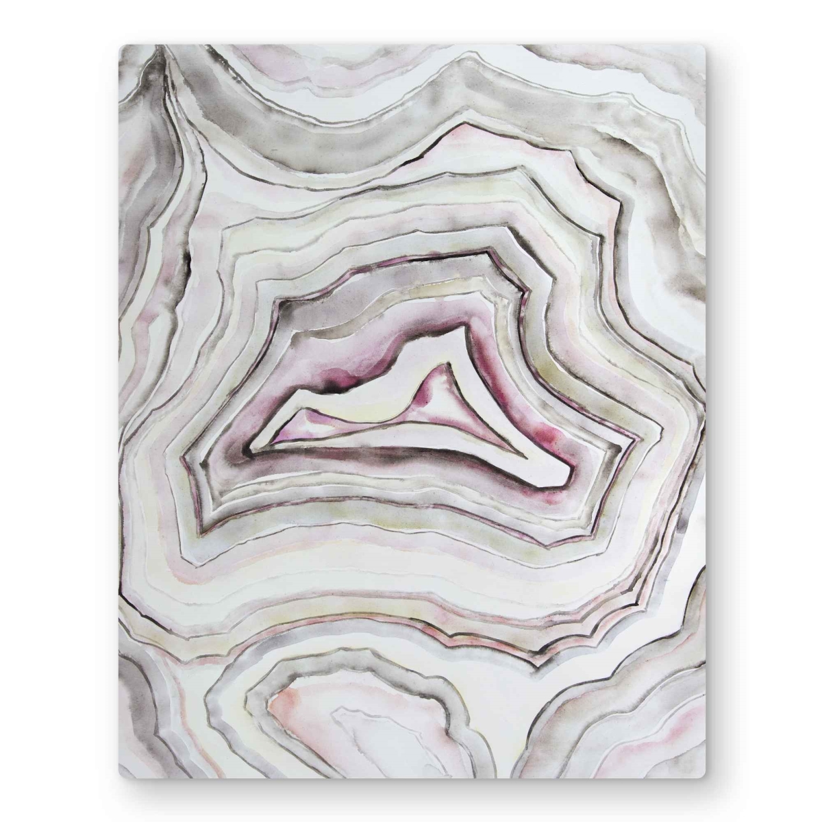 C1MP1620OHZY05 16 x 20 in. Geode - Kitchen Pattern Metal Print Wall Art for Home Decor