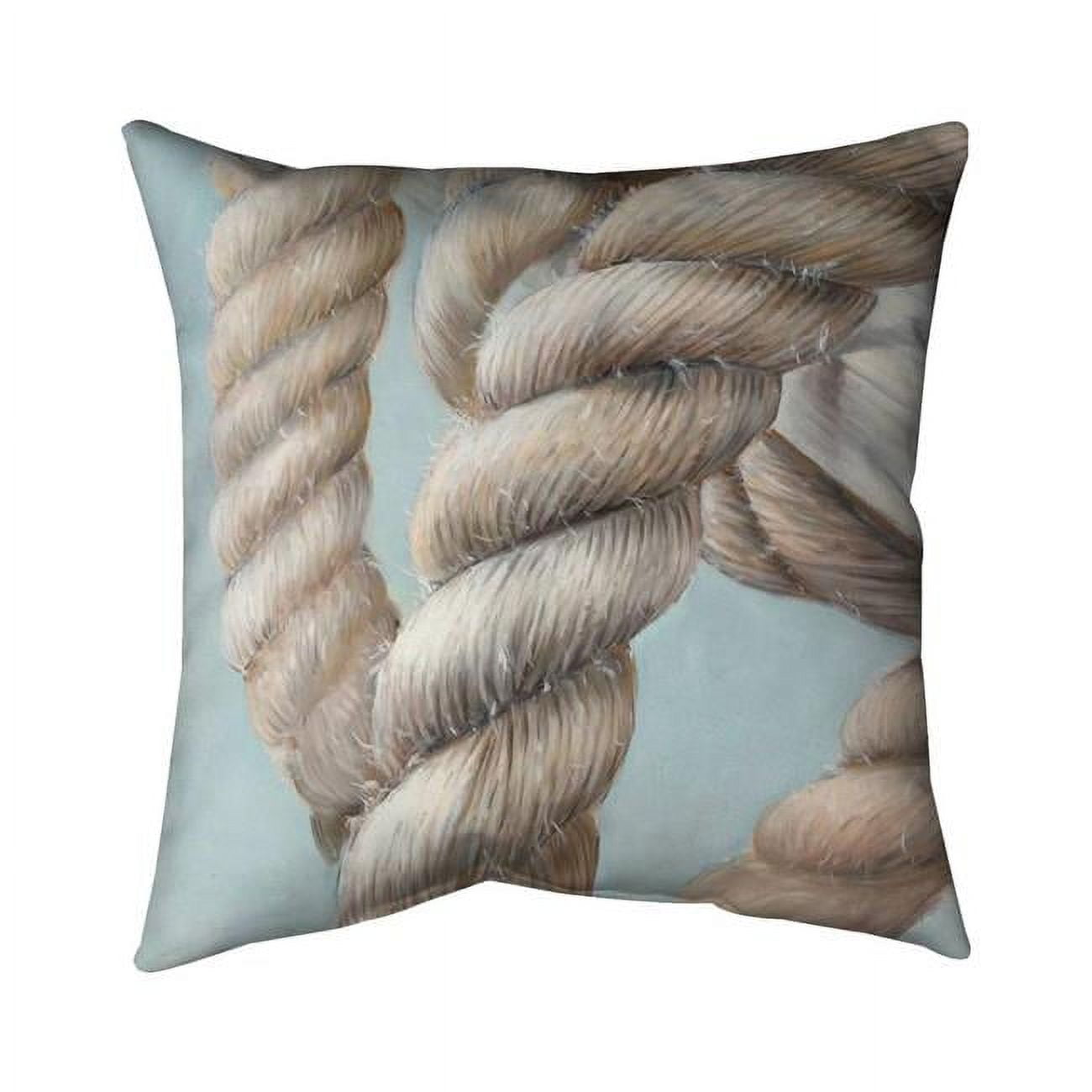 26 x 26 in. Boat Rope Knot Closeup-Double Sided Print Indoor Pillow
