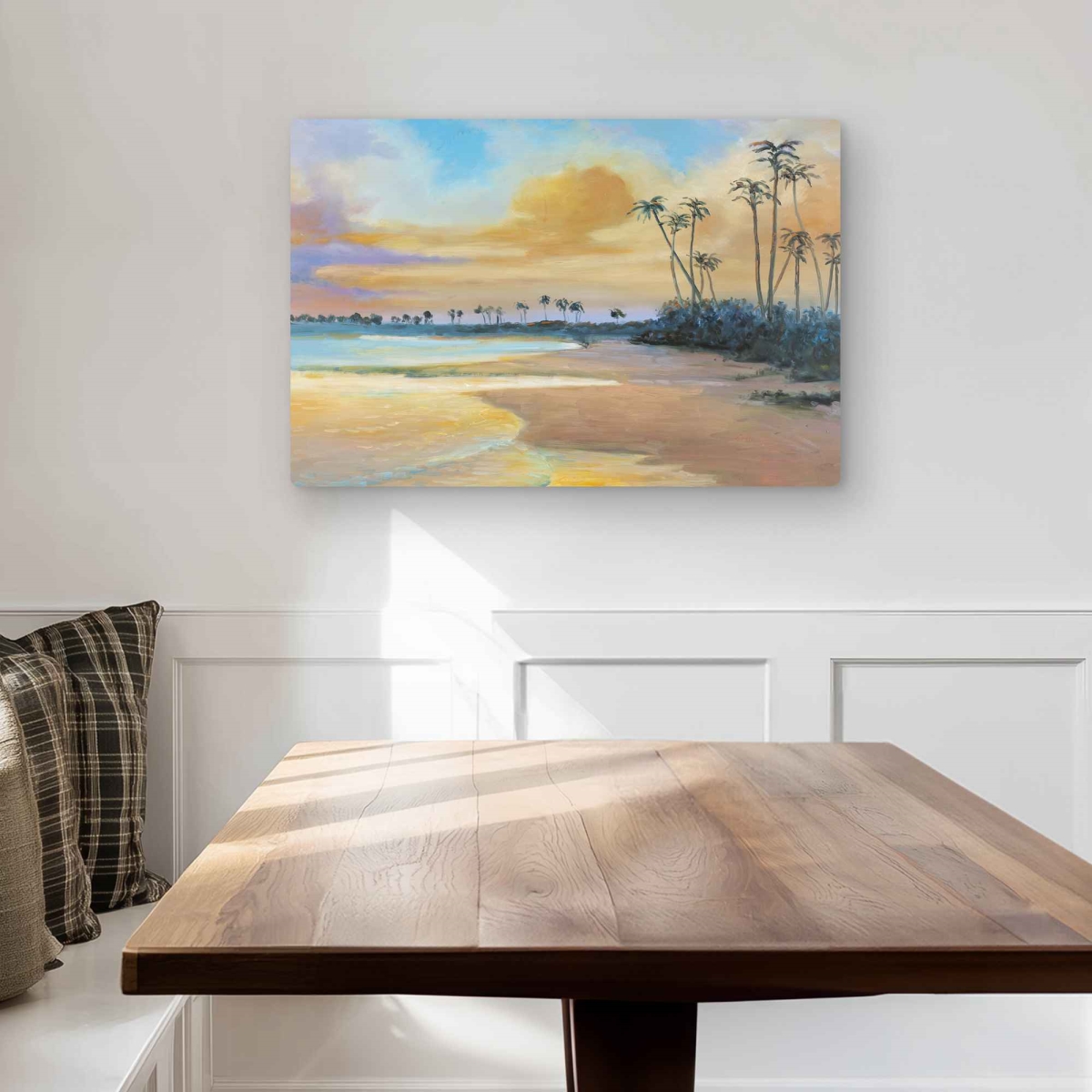 C1MP203036TOD3 20 x 30 in. Sunset by the Sea - Orange Sea Metal Print Wall Art for Home Decor