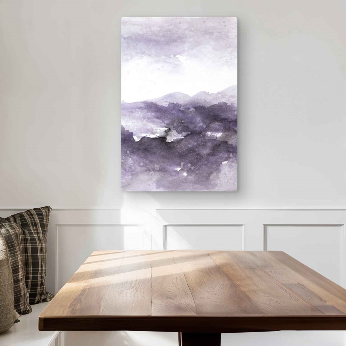 C1MP20303RBK6Q 20 x 30 in. Purple Cloud - Shapes Abstract Metal Print Wall Art for Home Decor