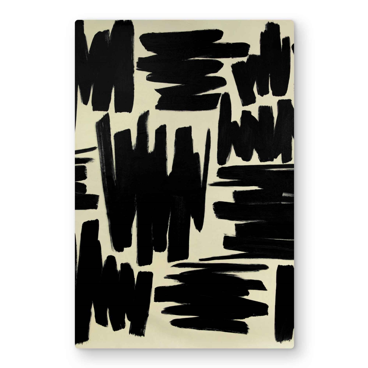 C1MP20302LLA5N 20 x 30 in. Deconstructed Stripes Wall Art - Minimalist Office Metal Print Decor