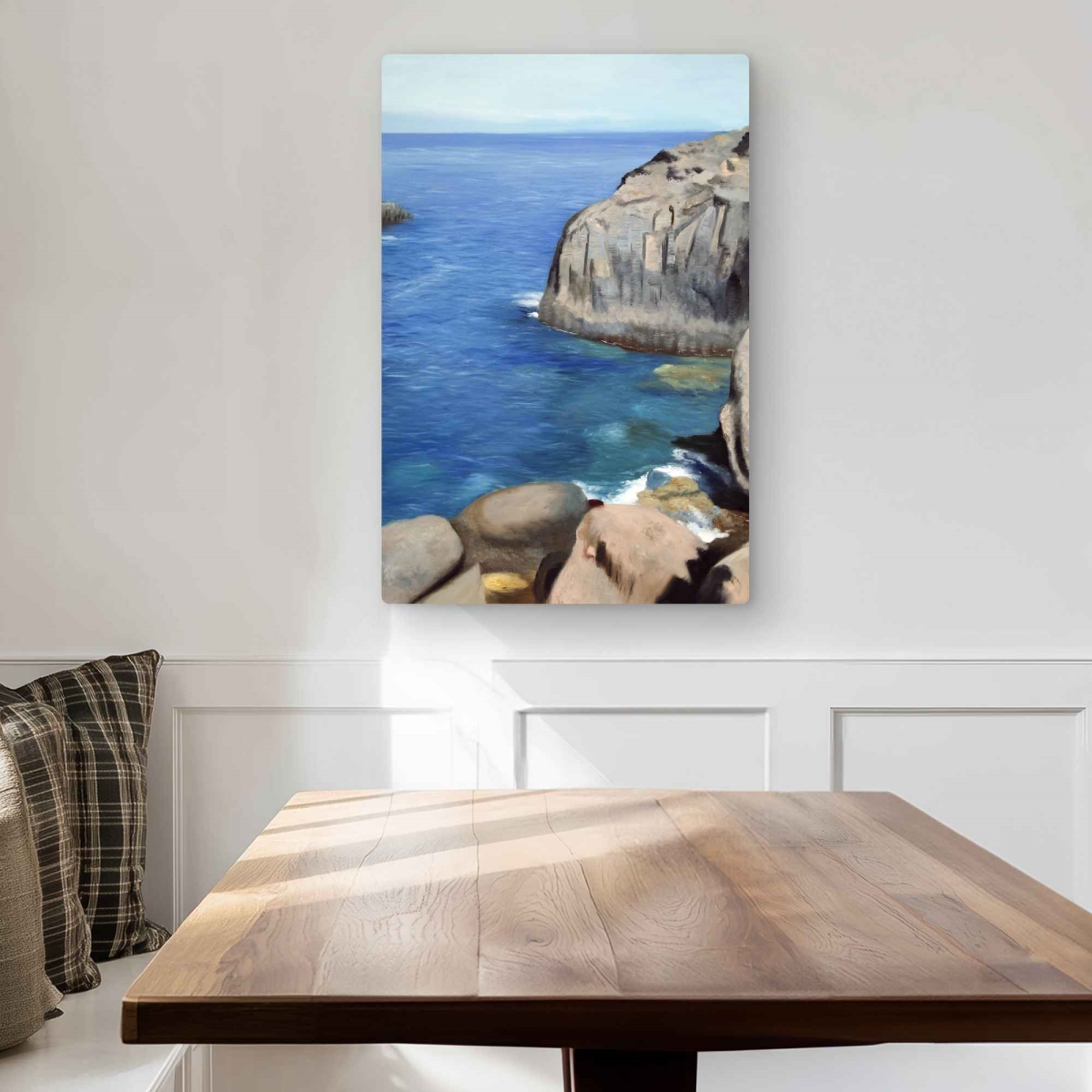 C1MP203065NQE2 20 x 30 in. California Coast Marine Coastal Metal Print Wall Art - Home Decor