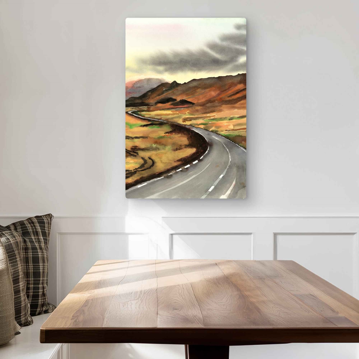 C1MP20309UQB6E 20 x 30 in. On the Road In Iceland Wall Art - Contemporary Landscapes Metal Print