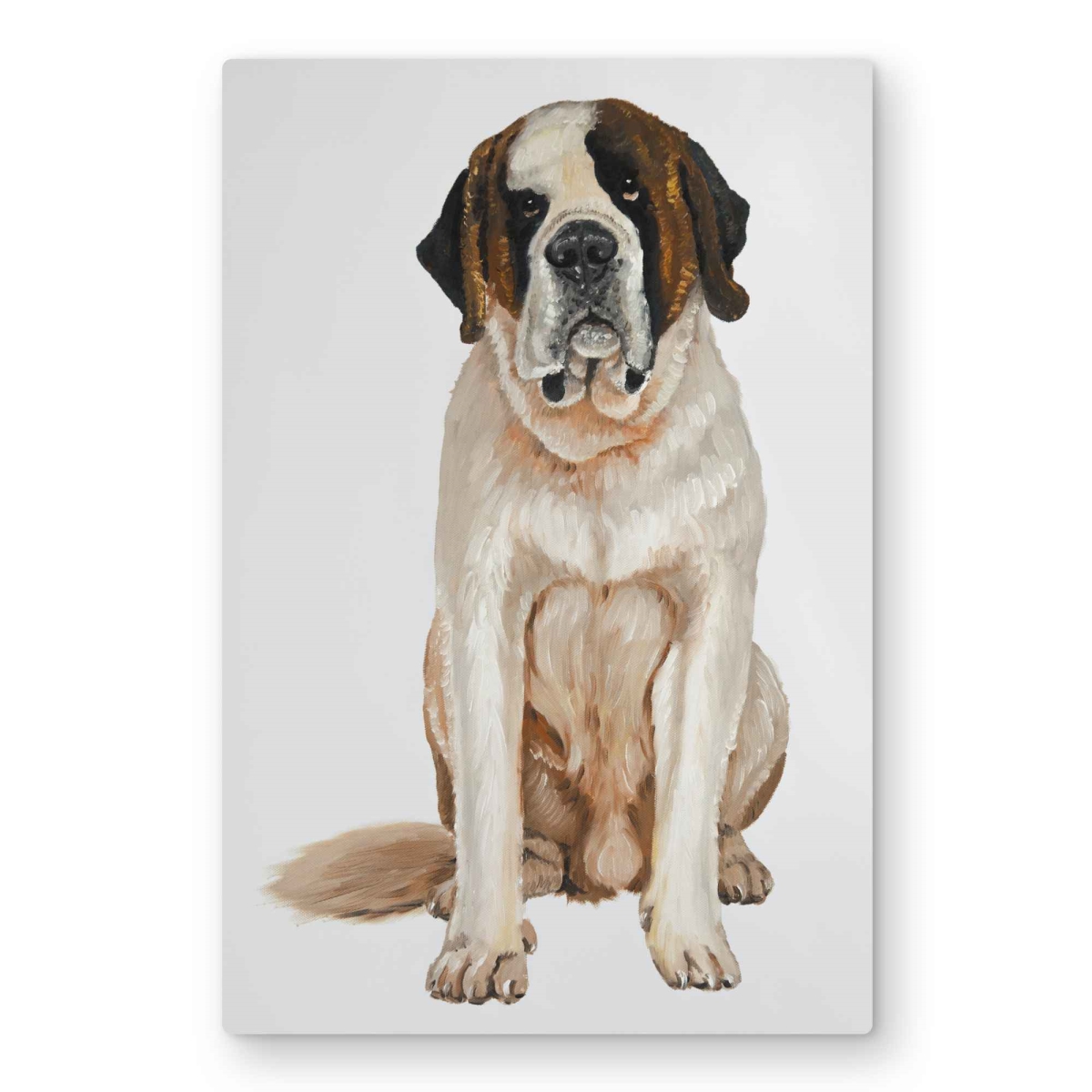 C1MP2030D1UEDI 20 x 30 in. Saint Bernard Illustrative Bedroom Metal Print Wall Art - Home Decor