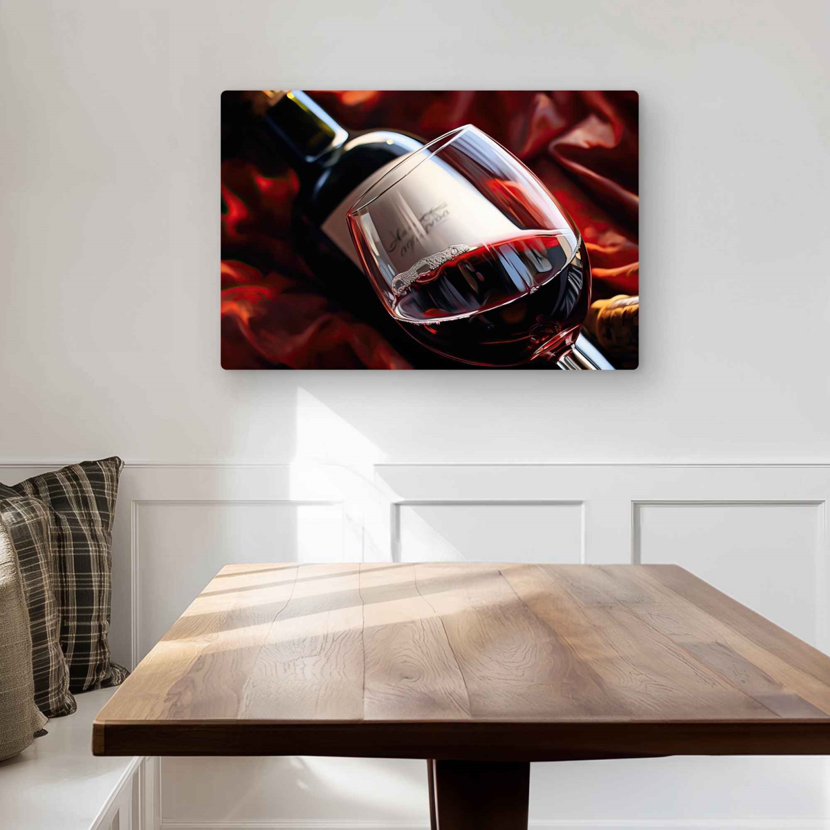 C1MP2030IAUSAQ 20 x 30 in. Over the Bottle Wall Art - Contemporary Gastronomy Metal Print Decor