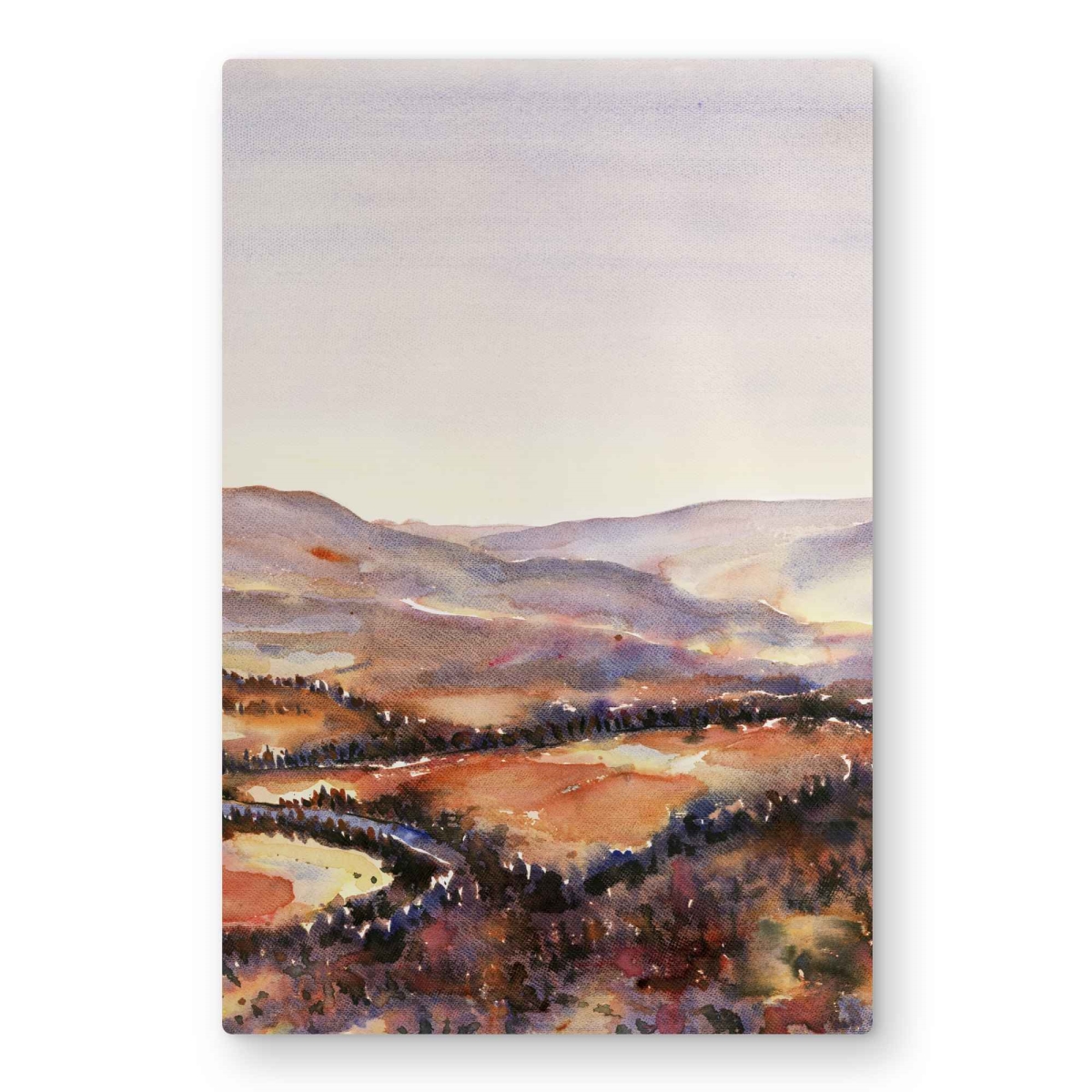 C1MP2030II9VDK 20 x 30 in. Canadian Forest - Purple Metal Print Wall Art for Home Decor
