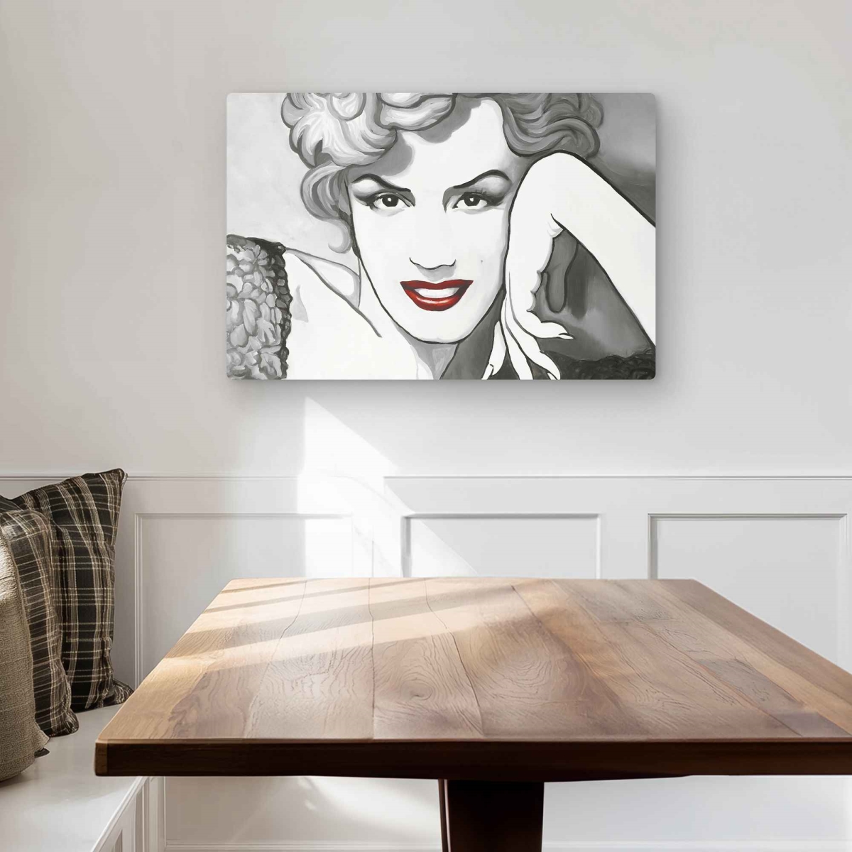 C1MP2030KLEO0F 20 x 30 in. Vintage Style Marilyn Monroe Red Bedroom Metal Print Wall Art - Decor