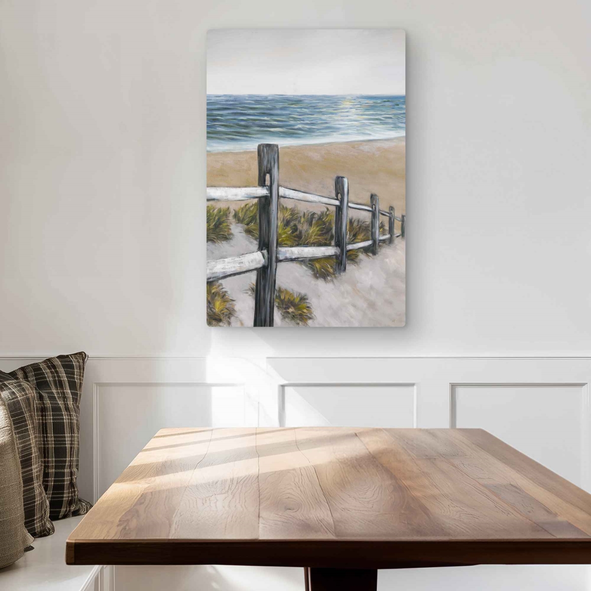 C1MP2030L5Z5KM 20 x 30 in. Soft Seaside - Marine Beach Metal Print Wall Art for Home Decor