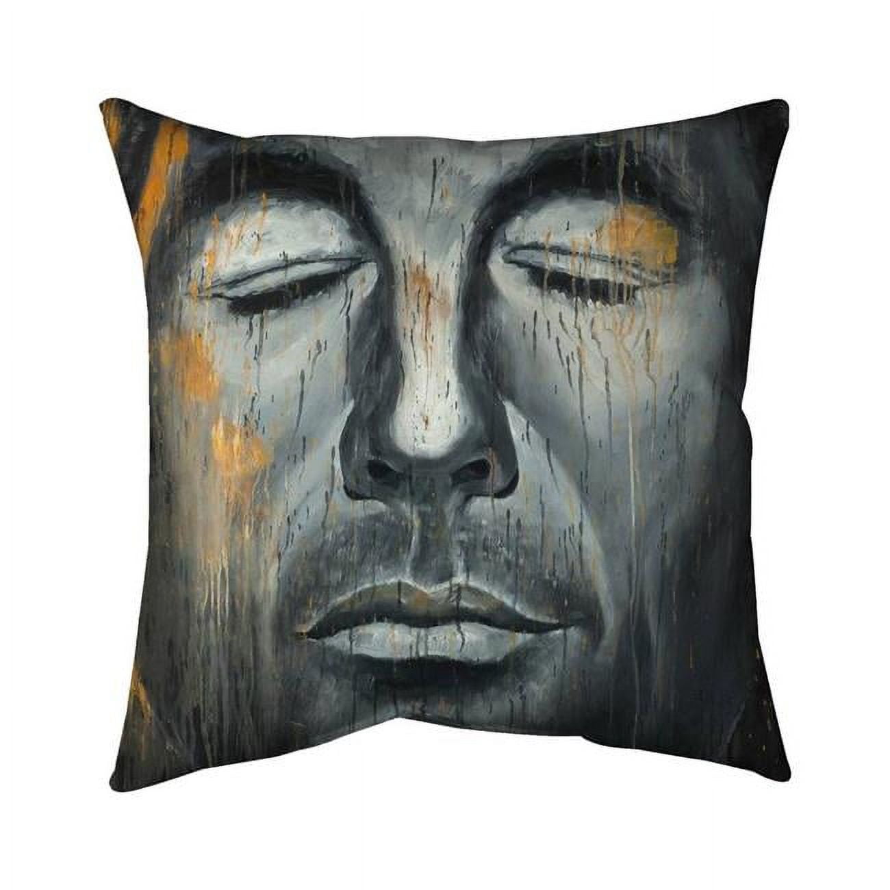 18 x 18 in. Abstract Man Portrait-Double Sided Print Indoor Pillow
