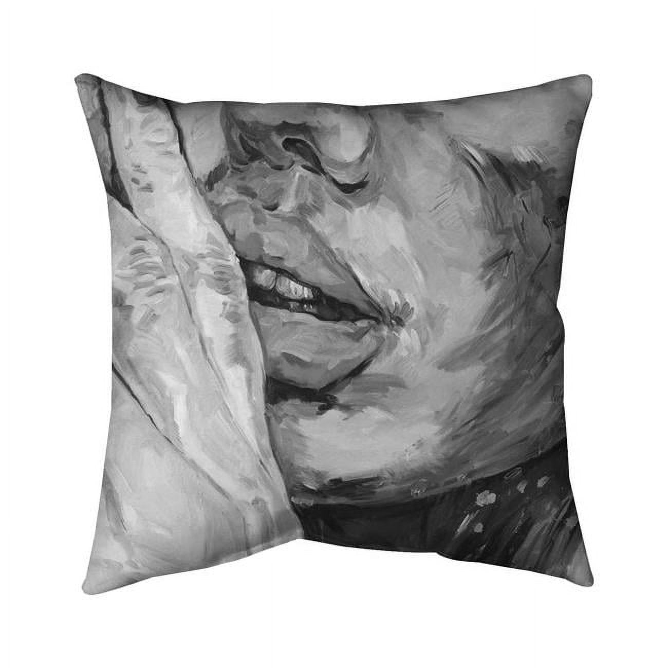 18 x 18 in. Luscious Lips-Double Sided Print Indoor Pillow