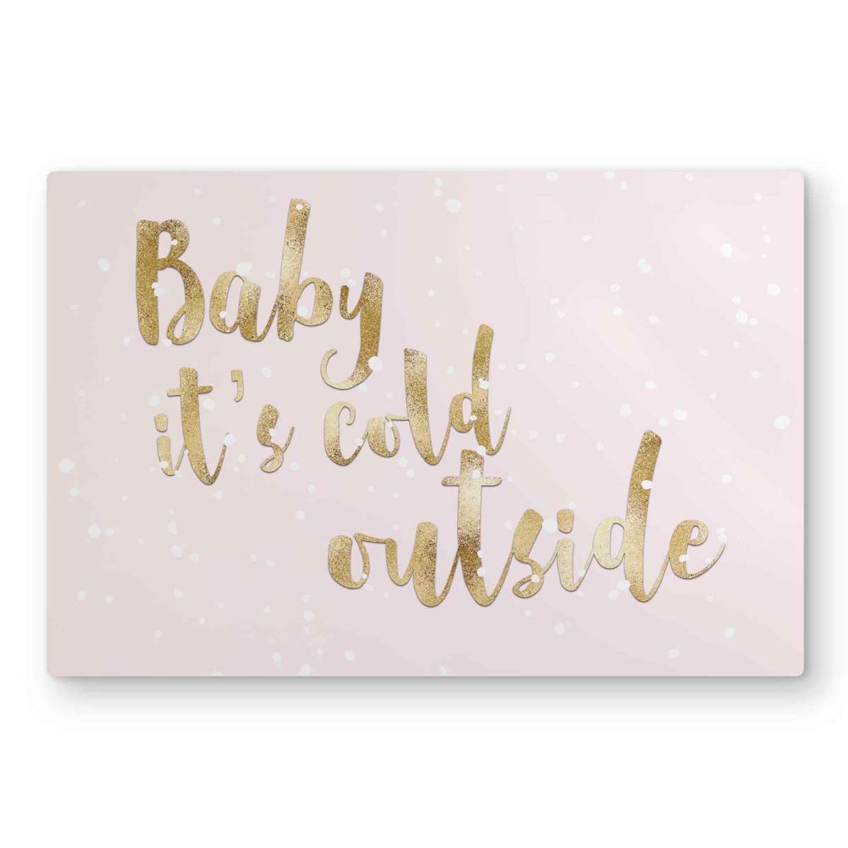 C1MP2030ZIOFIV 20 x 30 in. Baby It Cold Outside Wall Art - Livingroom Pattern Metal Print