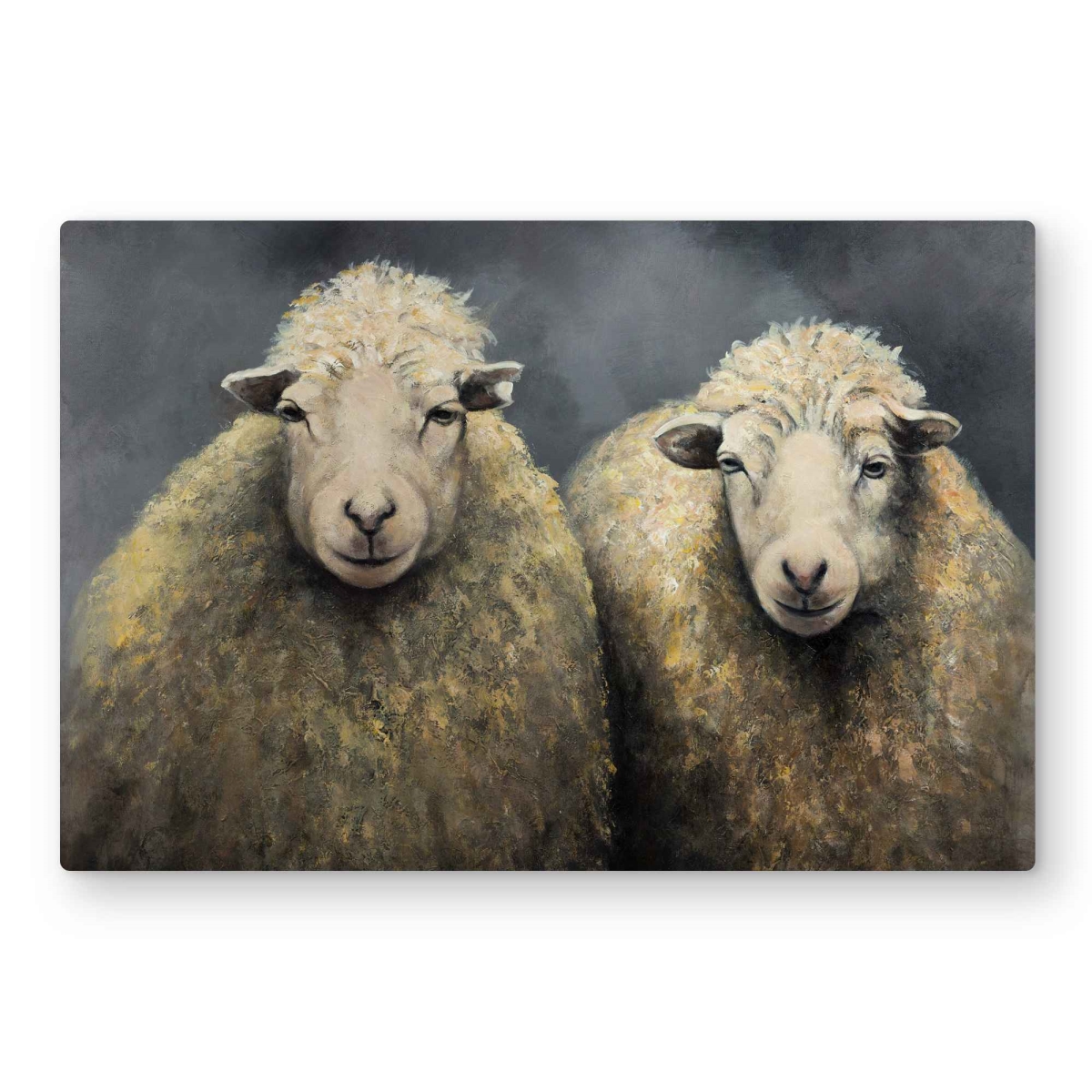 C1MP2030ZKJVNW 20 x 30 in. Wool Sheeps Wall Art - Best Sellers Farm Animals Metal Print Decor